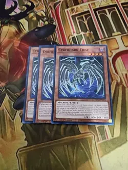3X Cyberdark Edge SDCS-EN014 Common 1ST ED NM Yugioh - Image 1