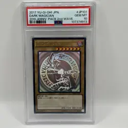 Yu-Gi-Oh! Dark Magician 20th Ann. 2nd Wave Japanese Ghost Rare 20AP-JP101 PSA 10 - Image 1