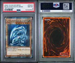 2024 Yu-Gi-Oh! Blue-Eyes White Dragon Secret Rare PSA 8 1st Ed MP24-EN001 - Image 3