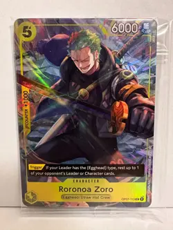 One Piece Card Game Roronoa Zoro OP07-113 Illustration Box Vol.3 Promo Sealed - Image 1