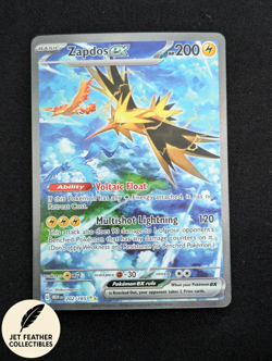 Zapdos ex 202/165 Scarlet & Violet 151 Special Illustration Rare Pokemon TCG SIR - Image 1