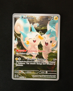 Pokemon Card - Pachirisu 208/198 Scarlet & Violet Base - Illustration Rare - NM⭐ - Image 1
