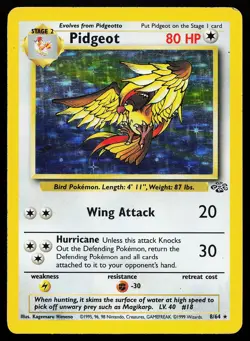 Pidgeot 8/64 Holo Rare Jungle Pokemon Card - Image 1