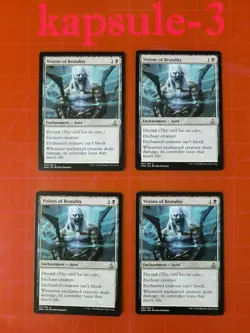 4x Visions of Brutality | Oath of the Gatewatch | MTG Magic Cards- - Image 3