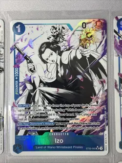 One Piece - ST22 Ace & Newgate - 1 Complete Set Blue & White Alt Arts (14 Cards) - Image 3