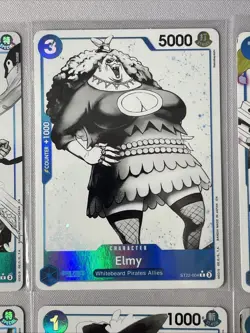 One Piece - ST22 Ace & Newgate - 1 Complete Set Blue & White Alt Arts (14 Cards) - Image 5