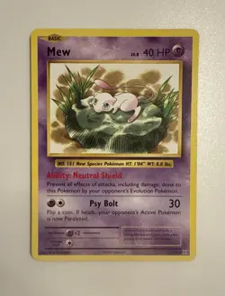 Pokemon Mew Non-Holo Card 053 Prerelease XY Evolutions NEAR MINT - Image 1