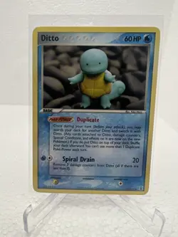 Pokemon EX Delta Species Ditto (Squirtle) 64/113 Regular Card English TCG - Image 1