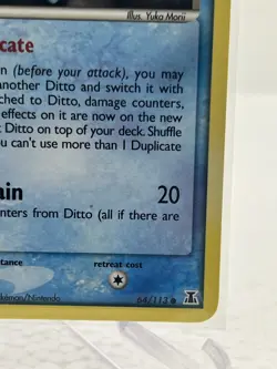 Pokemon EX Delta Species Ditto (Squirtle) 64/113 Regular Card English TCG - Image 5
