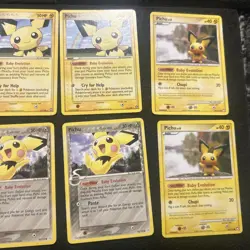 8 Pichu Pokemon Card Lot - 2006-2008 Reverse Holo Non Holos Various Conditions - Image 3