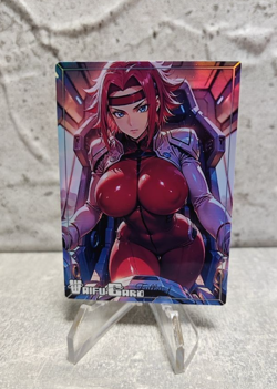 Aki Izayoi Trading Card Waifu Goddess Story Anime Girl holo Karte Manga Full Art - Image 1