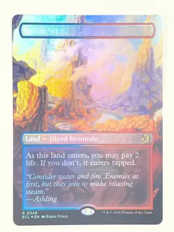 (2) Foil Steam Vents Land (1 Borderless 0348, 1 R 0267) MTG Lorwyn Eclipsed WOTC - Image 1