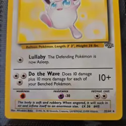 Pokemon TCG Wigglytuff Jungle 32/64 Non Holo Rare Vintage WotC 1999 - Image 3