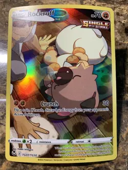 Pokemon TCG Silver Tempest Trainer Gallery Rockruff TG07/TG30 Full Art UR - Image 1