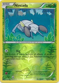 Nincada - 10/124 - Common - Reverse Holo - Dragons Exalted #10/124 Pokemon TCG - Image 1