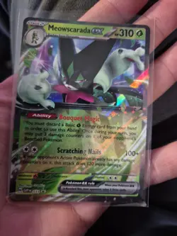 Pokemon TCG Meowscarada EX SVP Black Star Promos SVP033 Promo Promo - Image 1