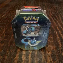 Pokemon TCG: Elemental Power Tin Vaporeon GX Unopened 820650806490 - Image 1