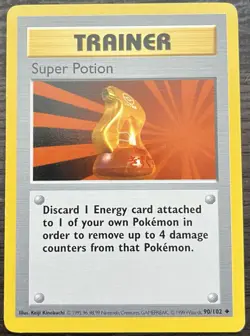 Shadowless Super Potion 090/102 Base Set Pokemon TCG WOTC MINT - Image 1