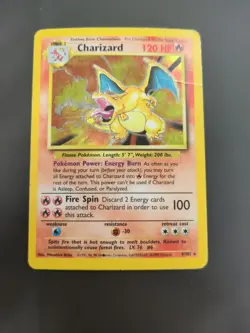 Pokemon TCG Base Set Charizard Holo Rare - Image 1