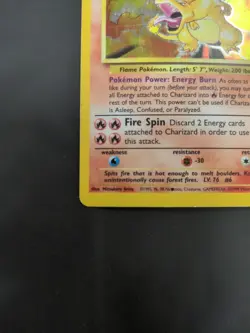 Pokemon TCG Base Set Charizard Holo Rare - Image 2