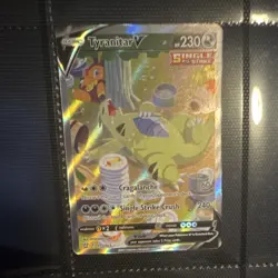 Pokemon Tyranitar V 155/163 Swsh05 Battle Styles Ultra Rare Holo Full Art - Image 1