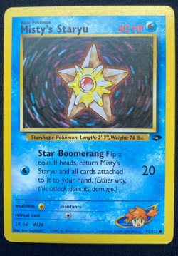Pokemon TCG Misty's Staryu Gym Challenge 92/132 Regular (LP/MP) - Image 1