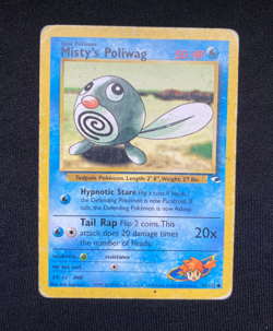 Misty's Poliwag 87/132 Gym Heroes Unlimited Pokemon Card (HP) - Image 1