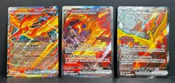 Pokemon Team Rockets Moltres UPC Stamped PROMO SET SIR 229/182 208/182 031/182 - Image 1