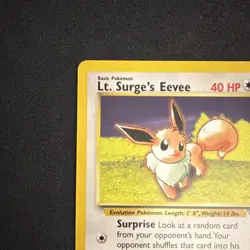 Wizards of the Coast Pokemon Lt. Surge's Eevee Gym Challenge 51/132 Uncommon - Image 4