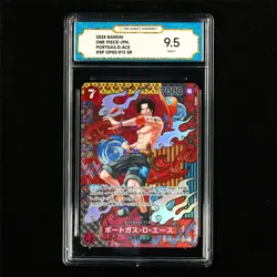 TQG 9.5 MINT+ 2024 One Piece JPN Portgas D. Ace OP02-013 SR - Image 2