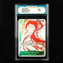 TQG 10 GEM MINT 2024 One Piece JPN Monkey D. Luffy OP07-033 UC - Image 1