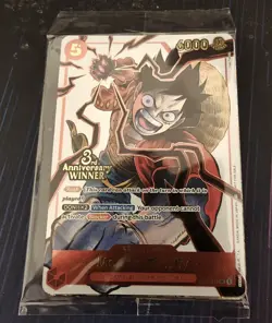 3rd Anniversary One Piece 3 Brothers Winner Set Promo Card English sealed - Image 1