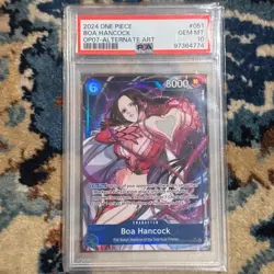 ONE PIECE OP07-500 YEARS IN THE FUTURE 051 BOA HANCOCK ALT ART PSA 10 - Image 1