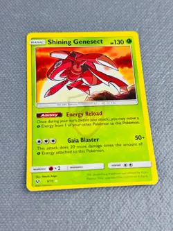 Pokemon Shining Genesect 9/73 Shining Legends Sun & Moon Holo Card TCG - Image 1