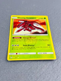 Pokemon Shining Genesect 9/73 Shining Legends Sun & Moon Holo Card TCG - Image 2