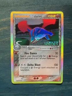 Pokemon TCG Salamence EX Delta Species STAMPED 14/113 Holo Card 2005 English - Image 1