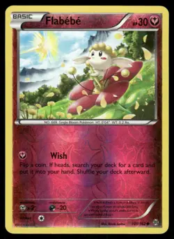 Pokemon Cards Flabebe 101/162 Reverse Holo BREAKthrough XY NM - Image 1
