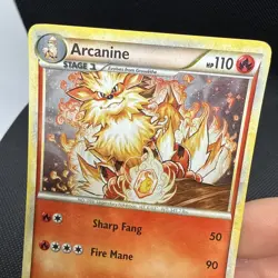 Pokemon TCG Arcanine HeartGold SoulSilver Reverse Holo Card 1/123 Rare - Image 2