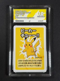 ACE 10 Pikachu OLD MAID Japanese Pokemon Card Pokemon Center Tension GEM MINT - Image 1