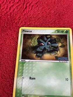 Pineco 66/115 Unseen Forces Reverse Holo Pokemon Card Played - Image 3