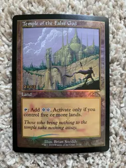 MTG Temple of the False God FOIL (30th Anniversary Play Promo) - Image 1