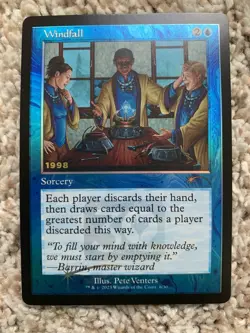 MTG Windfall FOIL (30th Anniversary Play Promo) - Image 1
