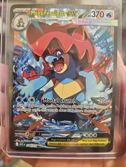 Pokemon Mega Feraligatr EX Full Art Holo Rare HP 370 Card 274/217 ASC - Image 1