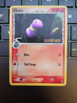 Pokemon TCG Ekans 47/101 EX Dragon Frontiers Stamped Reverse Holo 2006 LP - Image 1
