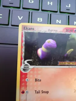 Pokemon TCG Ekans 47/101 EX Dragon Frontiers Stamped Reverse Holo 2006 LP - Image 2