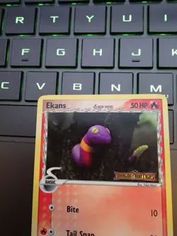 Pokemon TCG Ekans 47/101 EX Dragon Frontiers Stamped Reverse Holo 2006 LP - Image 4