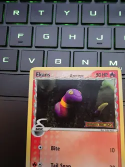 Pokemon TCG Ekans 47/101 EX Dragon Frontiers Stamped Reverse Holo 2006 LP - Image 5