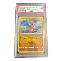 2017 POKEMON SUN & MOON COSMOS-MINI PACK BLISTERS #96 DRAGONITE-HOLO PSA 9 - Image 1