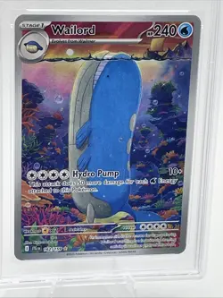2025 POKEMON JTG EN-JOURNEY TOGETHER ILLUSTRATION RARE #162 WAILORD PSA 10 - Image 2