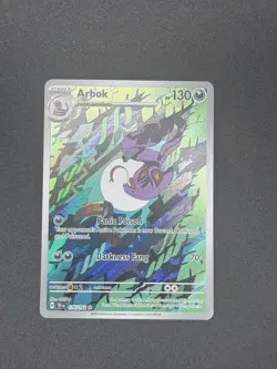 Pokemon TCG Arbok Illustration Rare Full Art Holo Temporal Forces 176/162 - Image 1